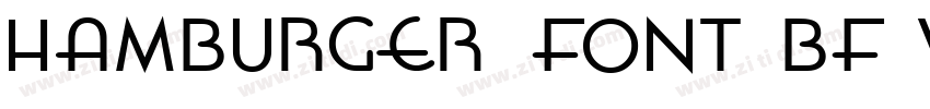 Hamburger Font BF W0字体转换